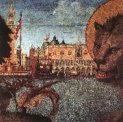 CARPACCIO, Vittore The Lion of St Mark (detail) china oil painting reproduction